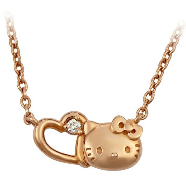 サンリオ ハローキティ プチハートネックレス ピンクゴールド アクセサリー 日本製 Sanrio