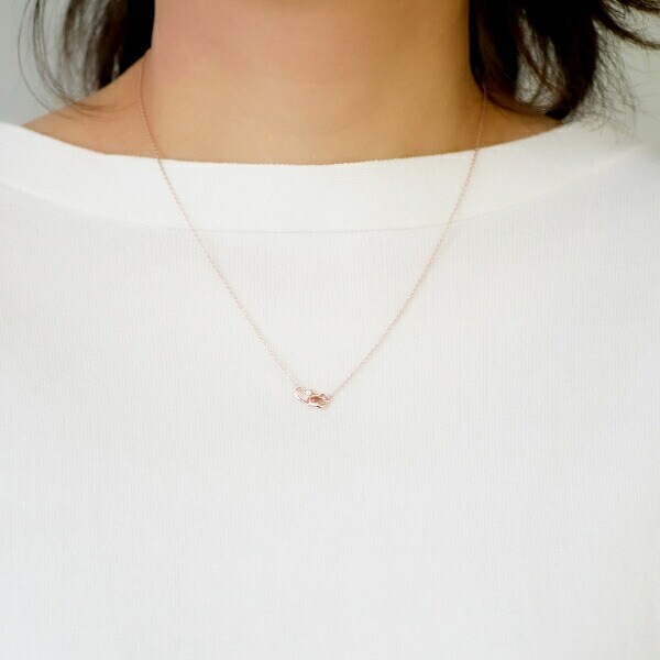 サンリオ ハローキティ プチハートネックレス ピンクゴールド アクセサリー 日本製 Sanrio