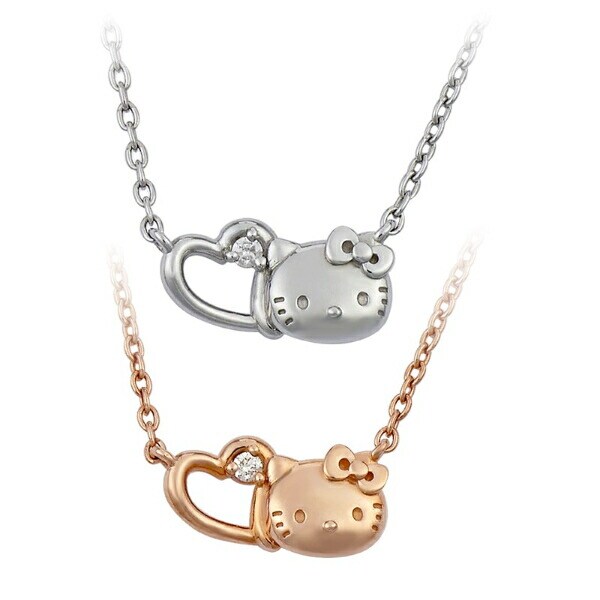 サンリオ ハローキティ プチハートネックレス ピンクゴールド アクセサリー 日本製 Sanrio