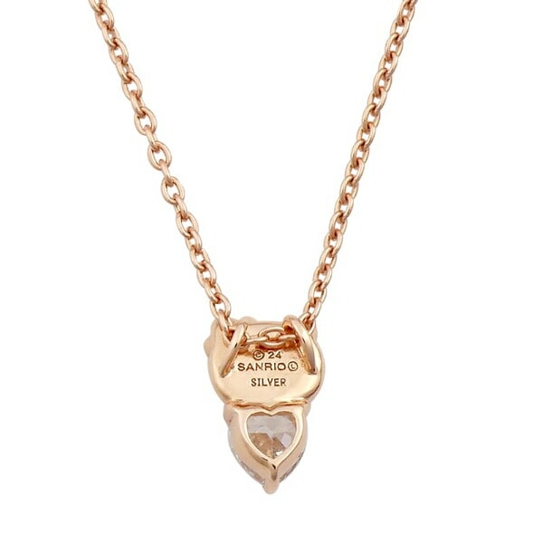 サンリオ ハローキティ シンプルハートネックレス シルバー アクセサリー 日本製 Sanrio