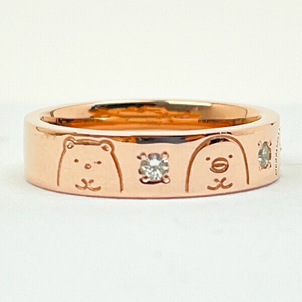 すみっコぐらし シンプルリング (11号) ピンクゴールド アクセサリー すみっこ 日本製