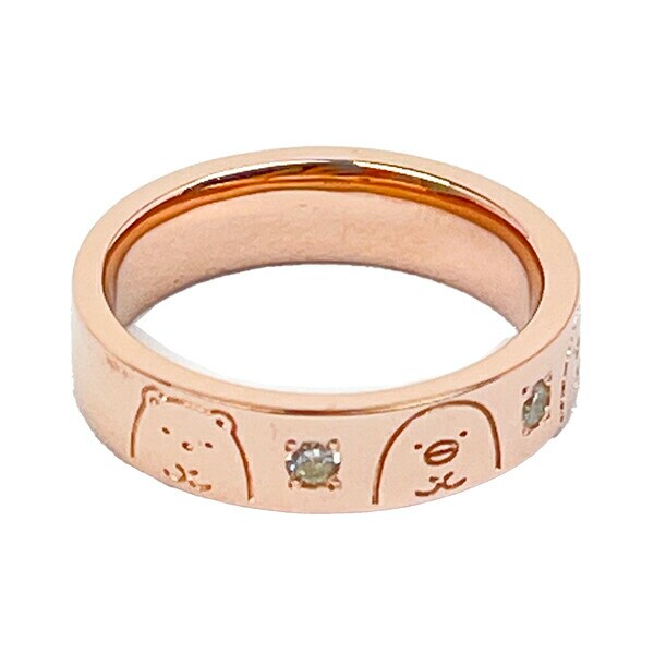 すみっコぐらし シンプルリング (13号) ピンクゴールド アクセサリー すみっこ 日本製