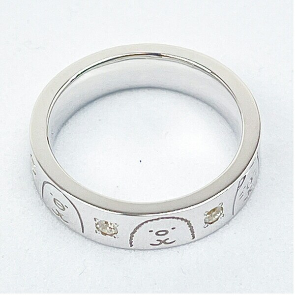 すみっコぐらし シンプルリング (11号) シルバー アクセサリー すみっこ 日本製