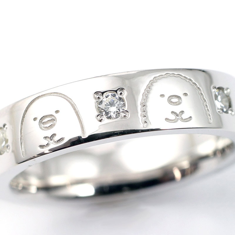 すみっコぐらし シンプルリング (13号) シルバー アクセサリー すみっこ 日本製