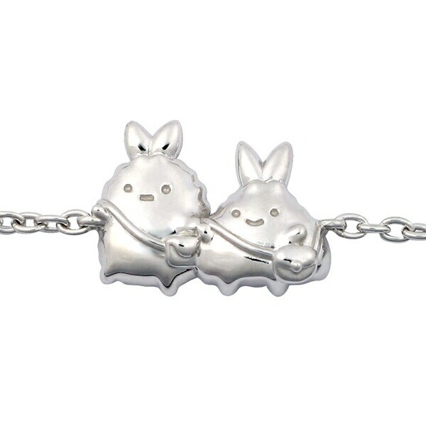 すみっコぐらし えびふらいのしっぽ＆あじふらいのしっぽ ブレスレット シルバー アクセサリー すみっこ 日本製
