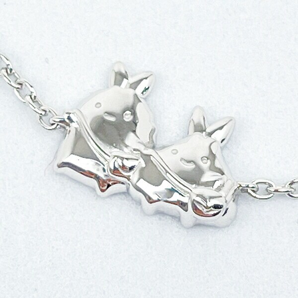 すみっコぐらし えびふらいのしっぽ＆あじふらいのしっぽ ブレスレット シルバー アクセサリー すみっこ 日本製