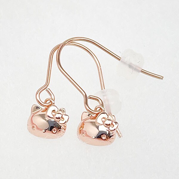 サンリオ ハローキティ アレルギーフリーフックピアス ピンクゴールド アクセサリー 日本製 Sanrio