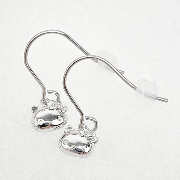 サンリオ ハローキティ アレルギーフリーフックピアス シルバー アクセサリー 日本製 Sanrio