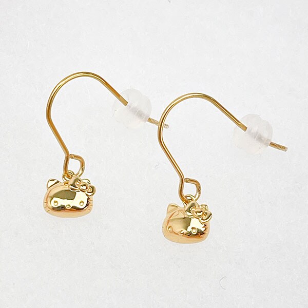サンリオ ハローキティ アレルギーフリーフックピアス イエローゴールド アクセサリー 日本製 Sanrio