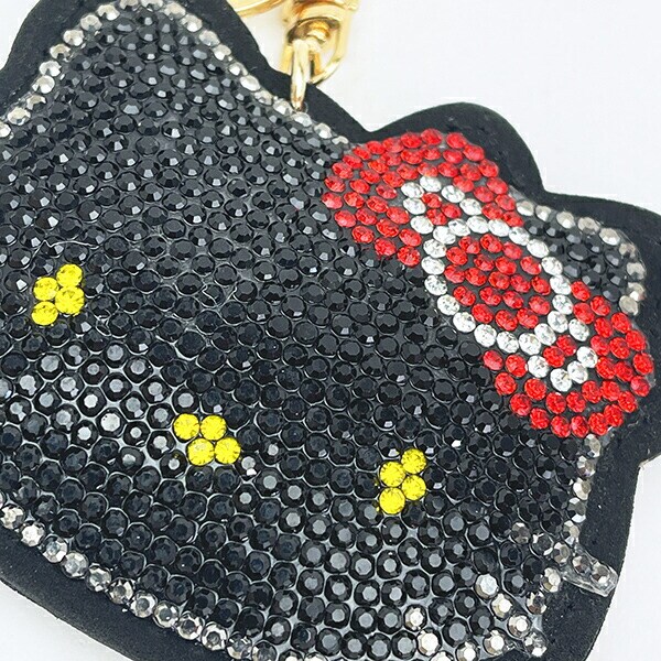 サンリオ ハローキティ Stoneチャームキーホルダー （ブラック） Sanrio