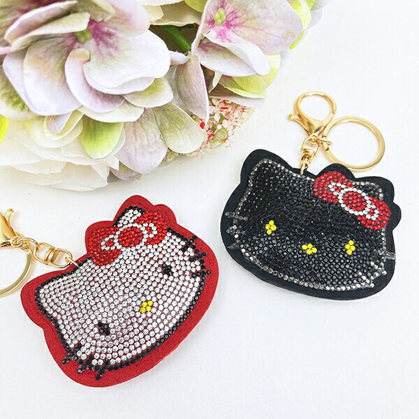 サンリオ ハローキティ Stoneチャームキーホルダー （ホワイト） Sanrio