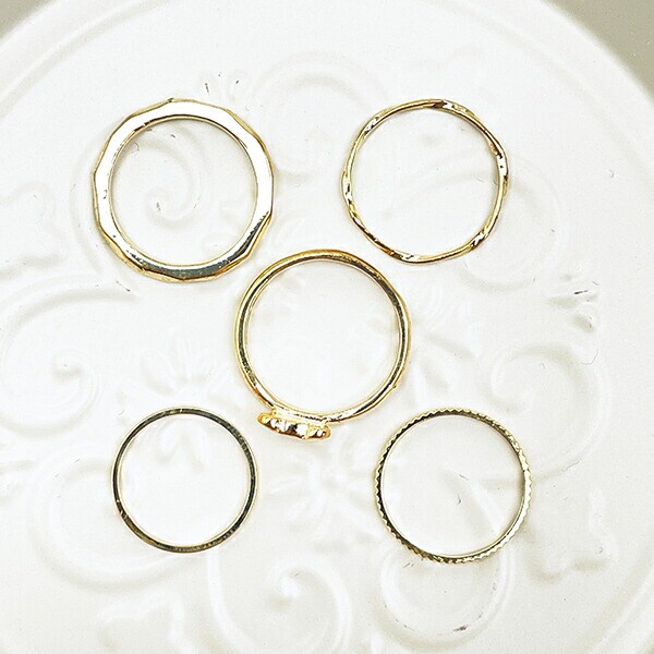 リラックマ リラノワ リングセット(ゴールド) ねそべり 4号～13号 アクセサリー