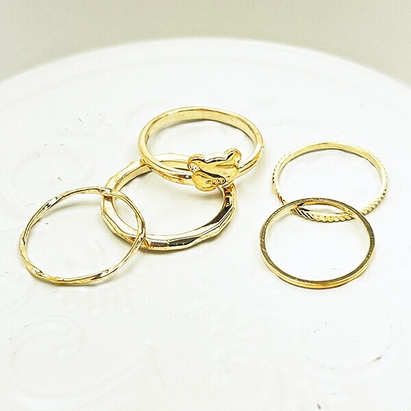 リラックマ リラノワ リングセット(ゴールド) ねそべり 4号～13号 アクセサリー