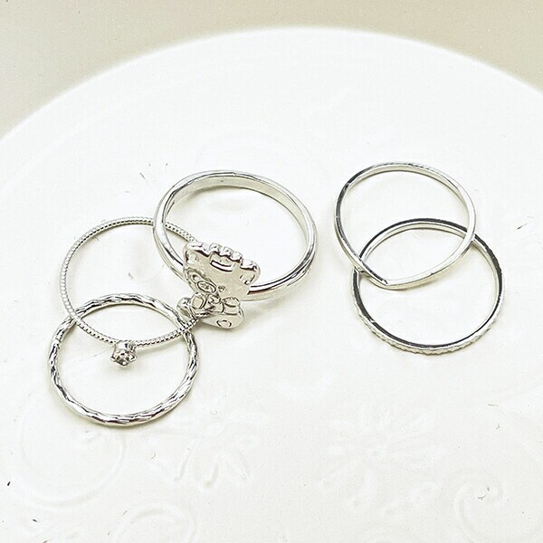 リラックマ リラノワ リングセット(シルバー) 5号～13号 アクセサリー