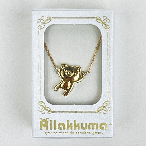 リラックマ チャームペンダント ゆったり ゴールド ネックレス アクセサリー