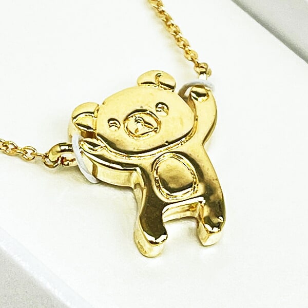 リラックマ チャームペンダント ゆったり ゴールド ネックレス アクセサリー