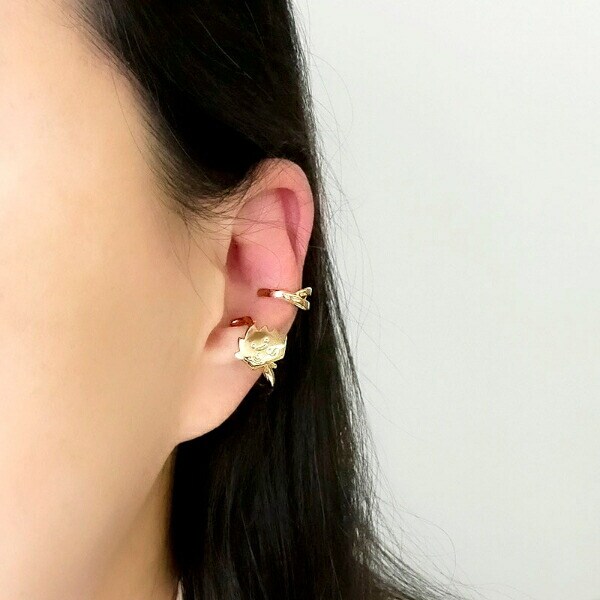すみっコぐらし ざっそう イヤーカフ ゴールド アクセサリー すみっこ