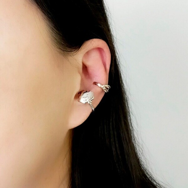 すみっコぐらし ざっそう イヤーカフ シルバー アクセサリー すみっこ