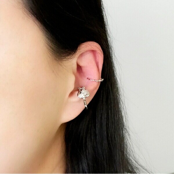 すみっコぐらし ふろしき イヤーカフ シルバー アクセサリー すみっこ