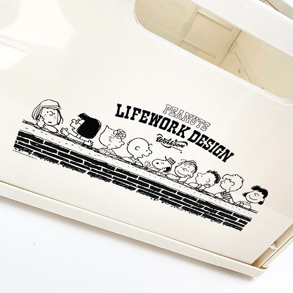 スヌーピー WSP 折り畳みコンテナ IVORY 収納 インテリア DIY