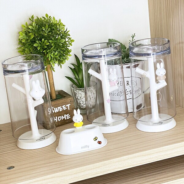ミッフィー miffy うがいコップ＆スタンド (ベージュ)