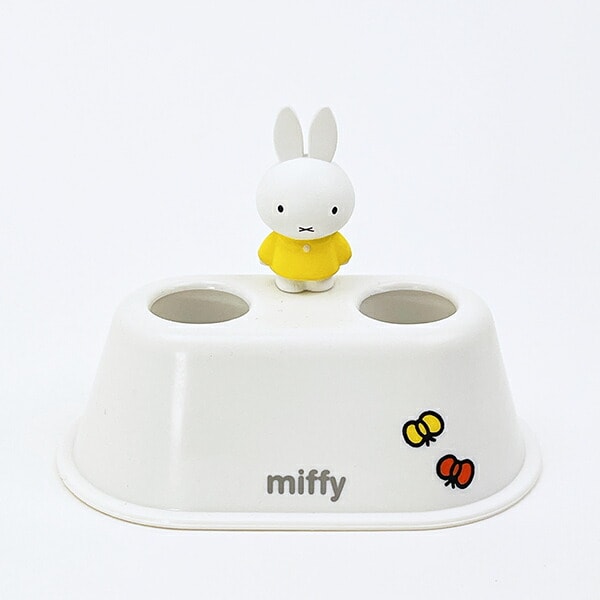 ミッフィー miffy ダブル 歯ブラシスタンド (イエロー)