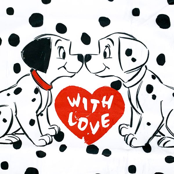 ディズニー 101匹わんちゃん 101 大人 枕 カバー 寝具 ピローカバー 白