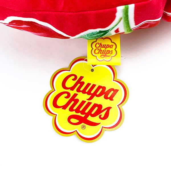 チュッパチャップス ラウンドクッション チェリー21 インテリア お菓子 レッド