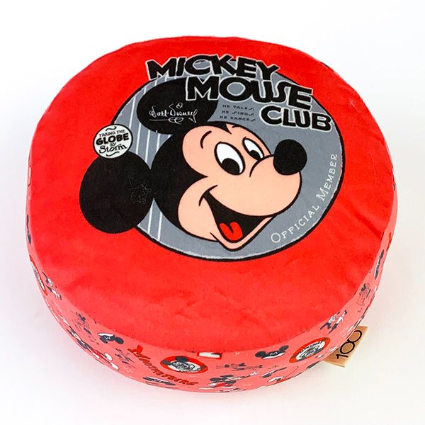 ディズニー パフクッション ミッキーマウス・クラブ ディズニー100周年 レッド インテリア