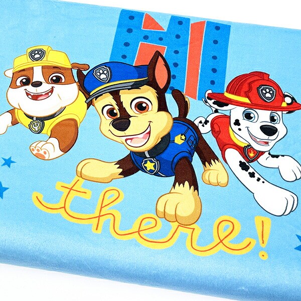 パウパトロール ジュニア低反発枕 HI there !  ブルー 枕 寝具 キッズ チェイス マーシャル ラブル
