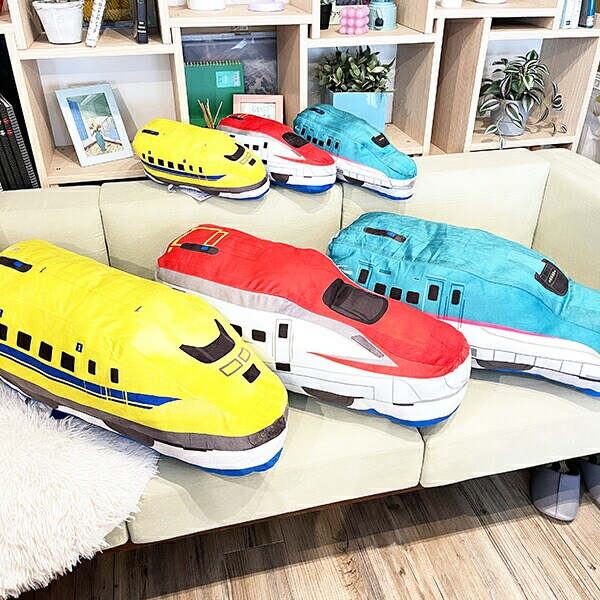 プラレール 抱き枕 小 こまち レッド 電車 新幹線 キッズ ぬいぐるみ インテリア