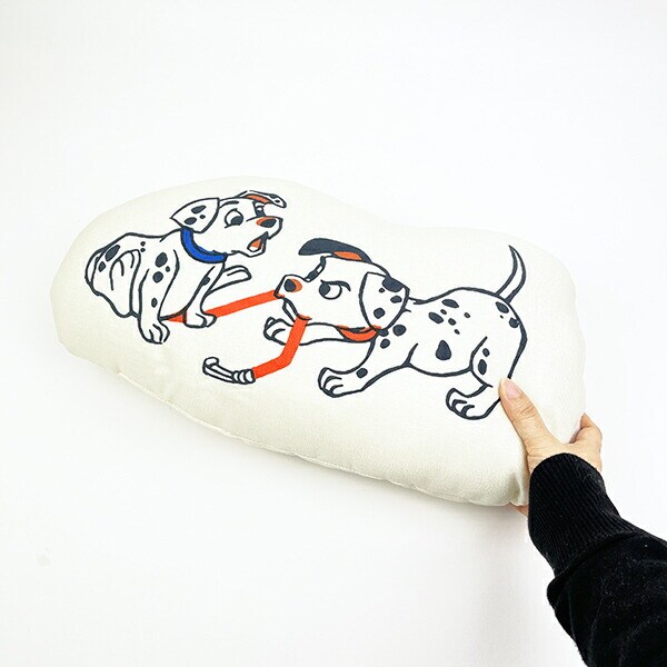 ディズニー Disney 101匹わんちゃん ダイカットクッション 三郷陶器 アイボリー インテリア