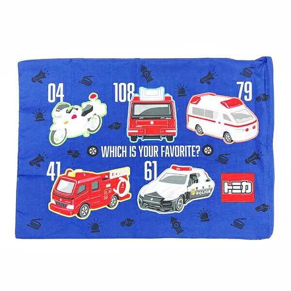 タカラトミー トミカ ジュニア 枕カバー キッズ まくらカバー