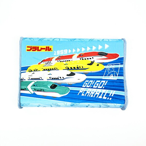 プラレール ジュニアソフト低反発枕 ブルー 枕 寝具