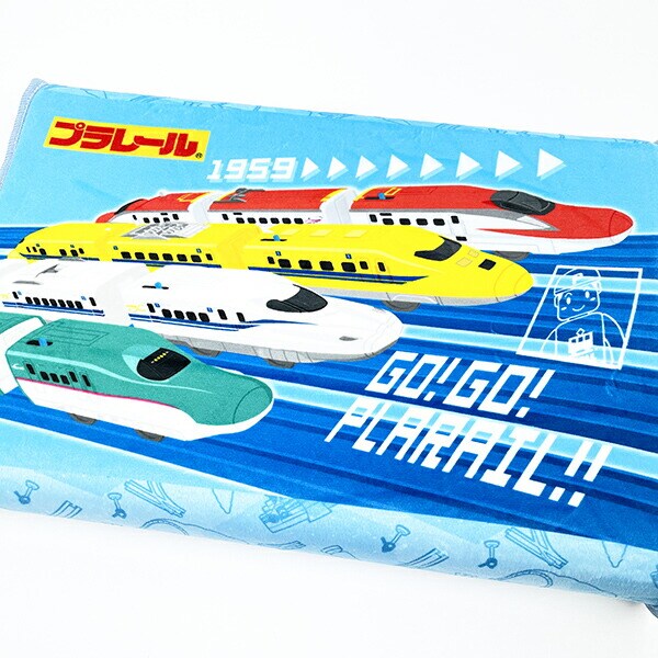 プラレール ジュニアソフト低反発枕 ブルー 枕 寝具