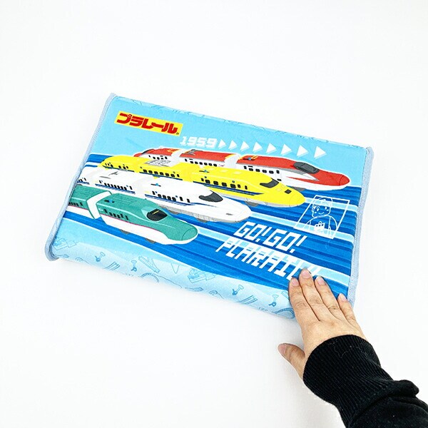 プラレール ジュニアソフト低反発枕 ブルー 枕 寝具