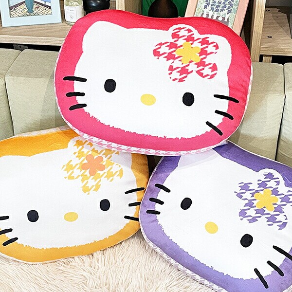サンリオ ハローキティ  カオハナ ダイカットクッション (ピンク)  Sanrio