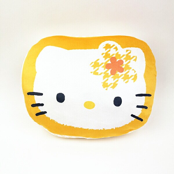 サンリオ ハローキティ  カオハナ ダイカットクッション (イエロー)  Sanrio