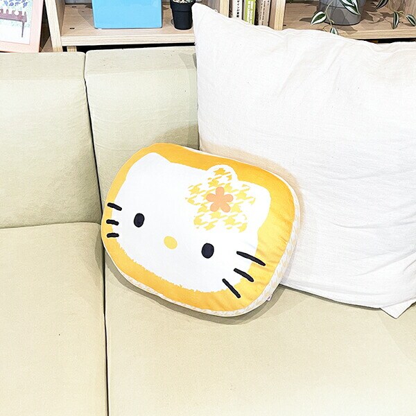 サンリオ ハローキティ  カオハナ ダイカットクッション (イエロー)  Sanrio