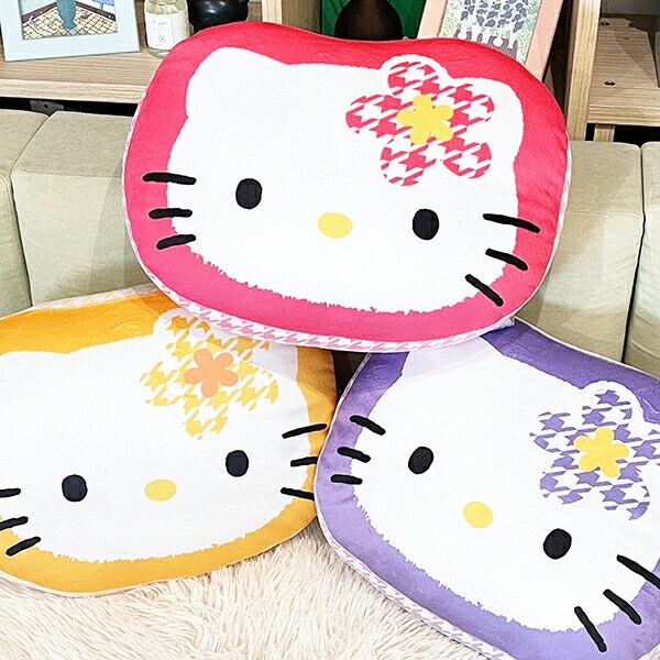 サンリオ ハローキティ  カオハナ ダイカットクッション (イエロー)  Sanrio