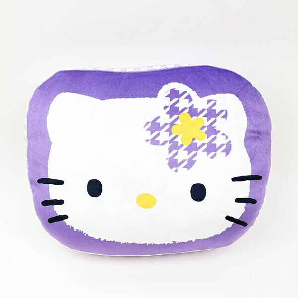 サンリオ ハローキティ  カオハナ ダイカットクッション (パープル)  Sanrio