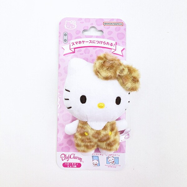 サンリオ キティ PlayCharm ヒョウ柄 スマホ用品 iPhone Android sanrio