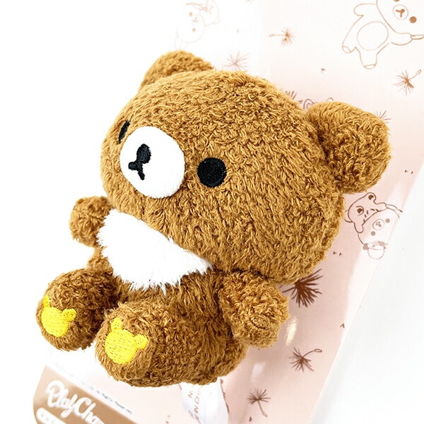 リラックマ チャイロイコグマ ふわふわ PlayCharm スマホ用品