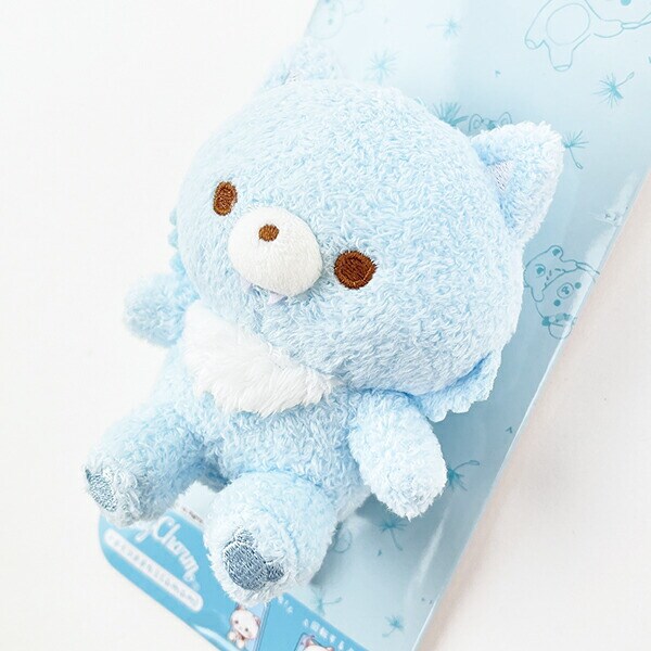 リラックマ アオイコオオカミ ふわふわ PlayCharm スマホ用品