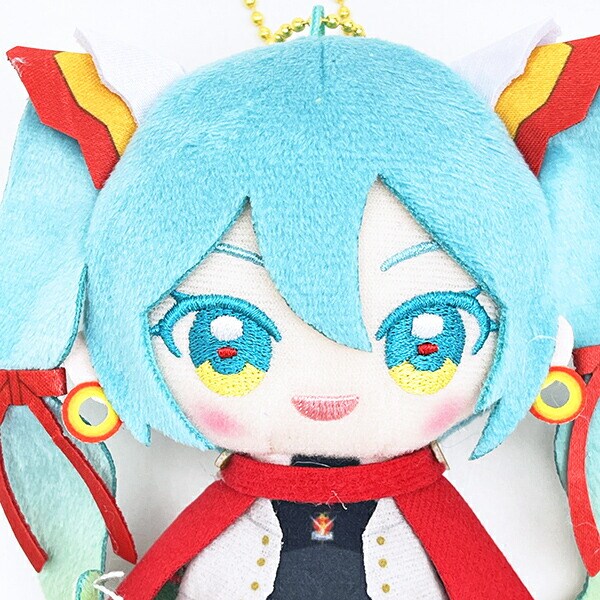 初音ミク ×機動武闘伝Gガンダム Chibiぬいおすわりマスコット ぬいぐるみ