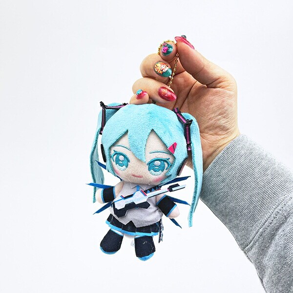 初音ミク ×ストライクフリーダムガンダム弐式 Chibiぬいおすわりマスコット ぬいぐるみ