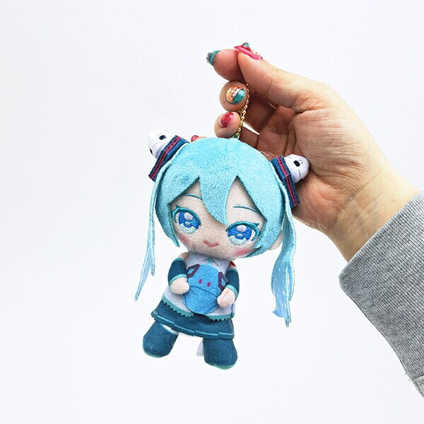 初音ミク ×ダブルオーガンダム Chibiぬいおすわりマスコット ぬいぐるみ