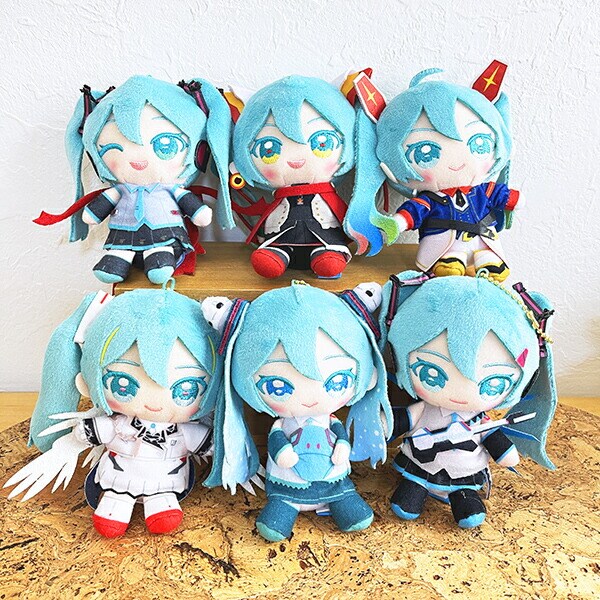 初音ミク ×ダブルオーガンダム Chibiぬいおすわりマスコット ぬいぐるみ