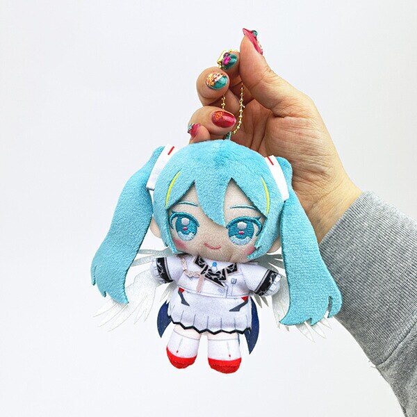 初音ミク ×ウイングガンダムゼロEW Chibiぬいおすわりマスコット ぬいぐるみ