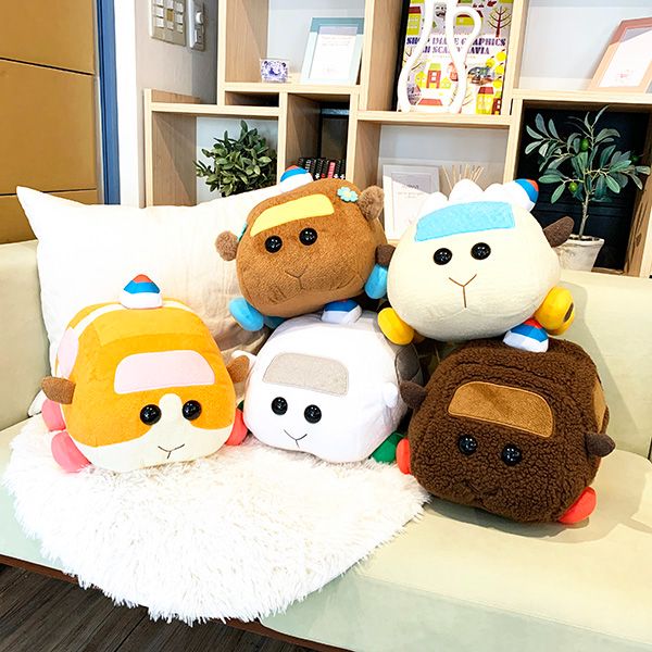 PUIPUIモルカー 教習アビー 抱っこぬいぐるみ インテリア クリーム